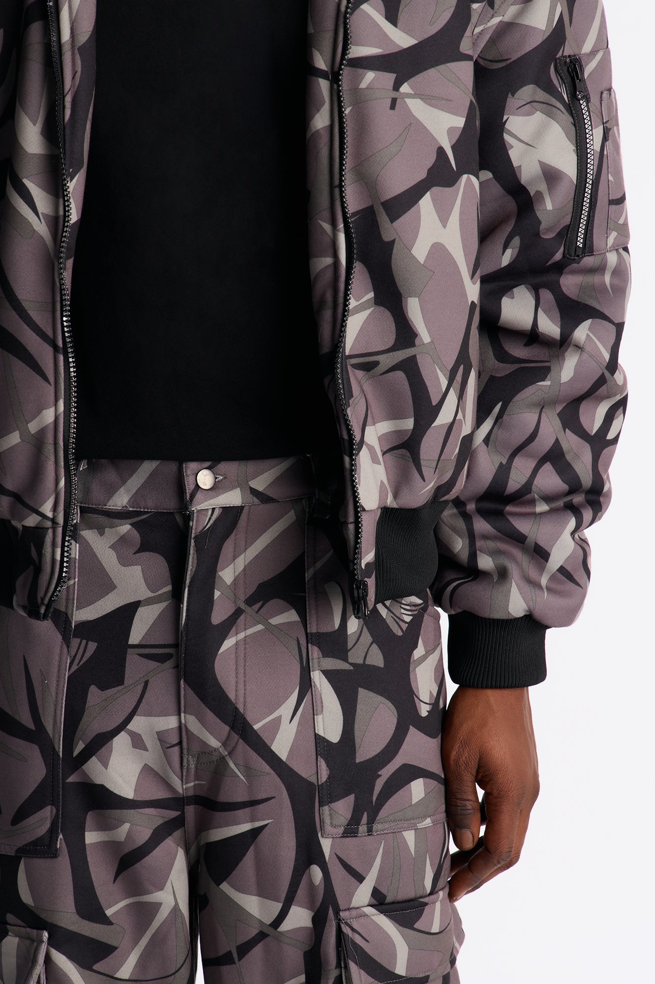 In The Cut Camo Sweatpants - Grey/combo