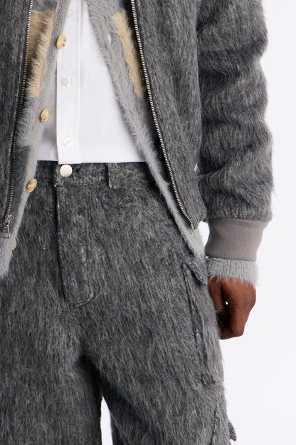 Baggy Warm Breeze Textured Short - Grey
