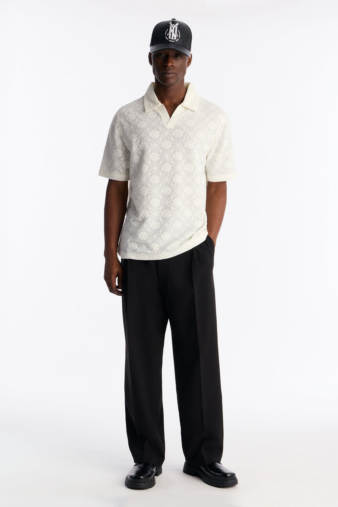 Festival Era Johnny Collar Shirt - Off White