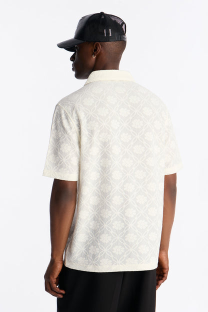 Festival Era Johnny Collar Shirt - Off White