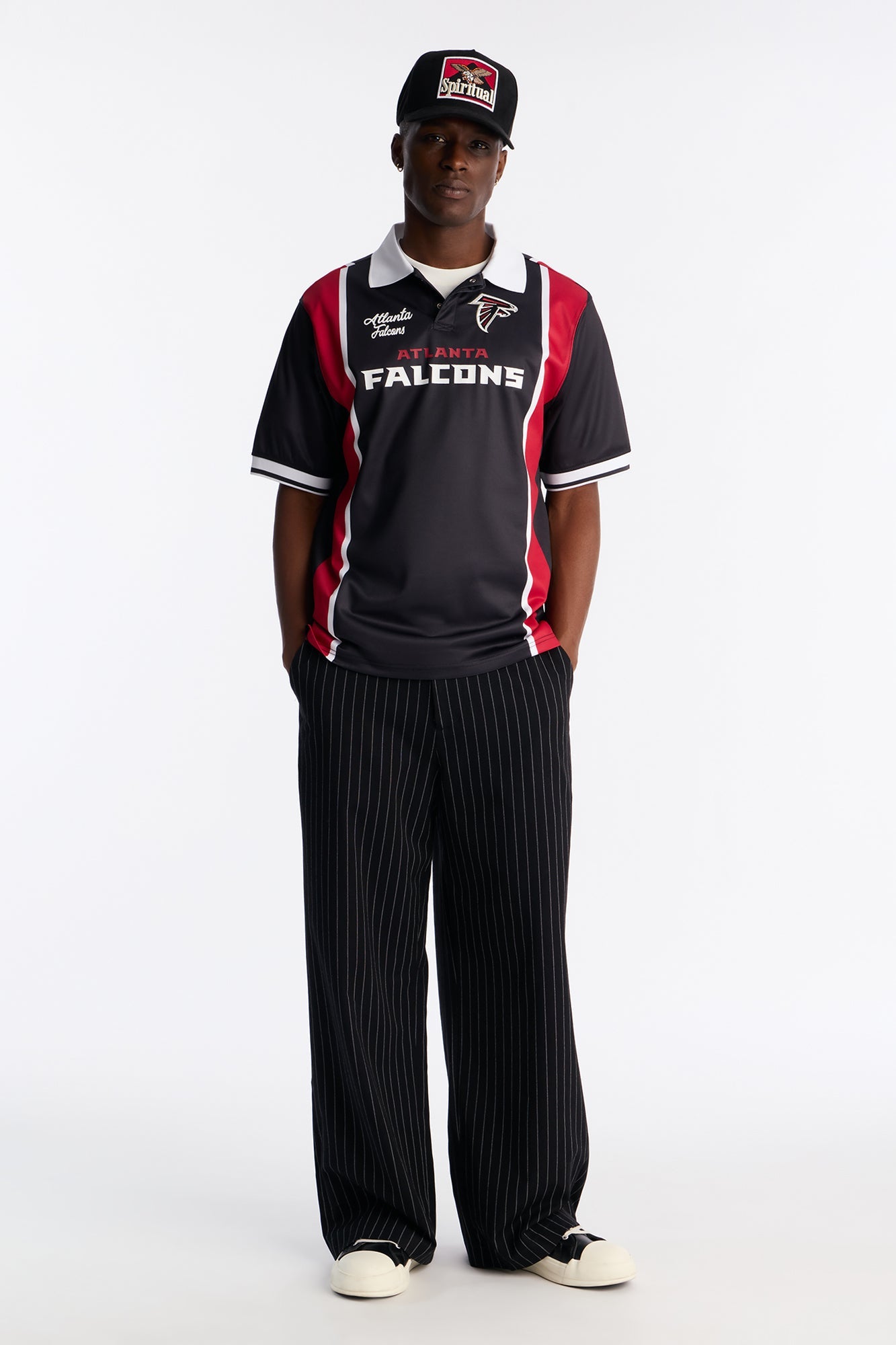 Falcons Soccer Polo - Black