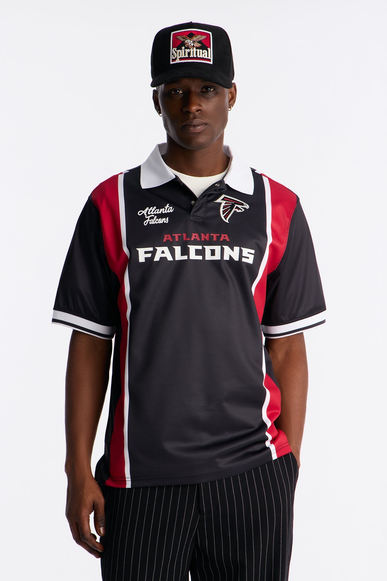 Falcons Soccer Polo - Black