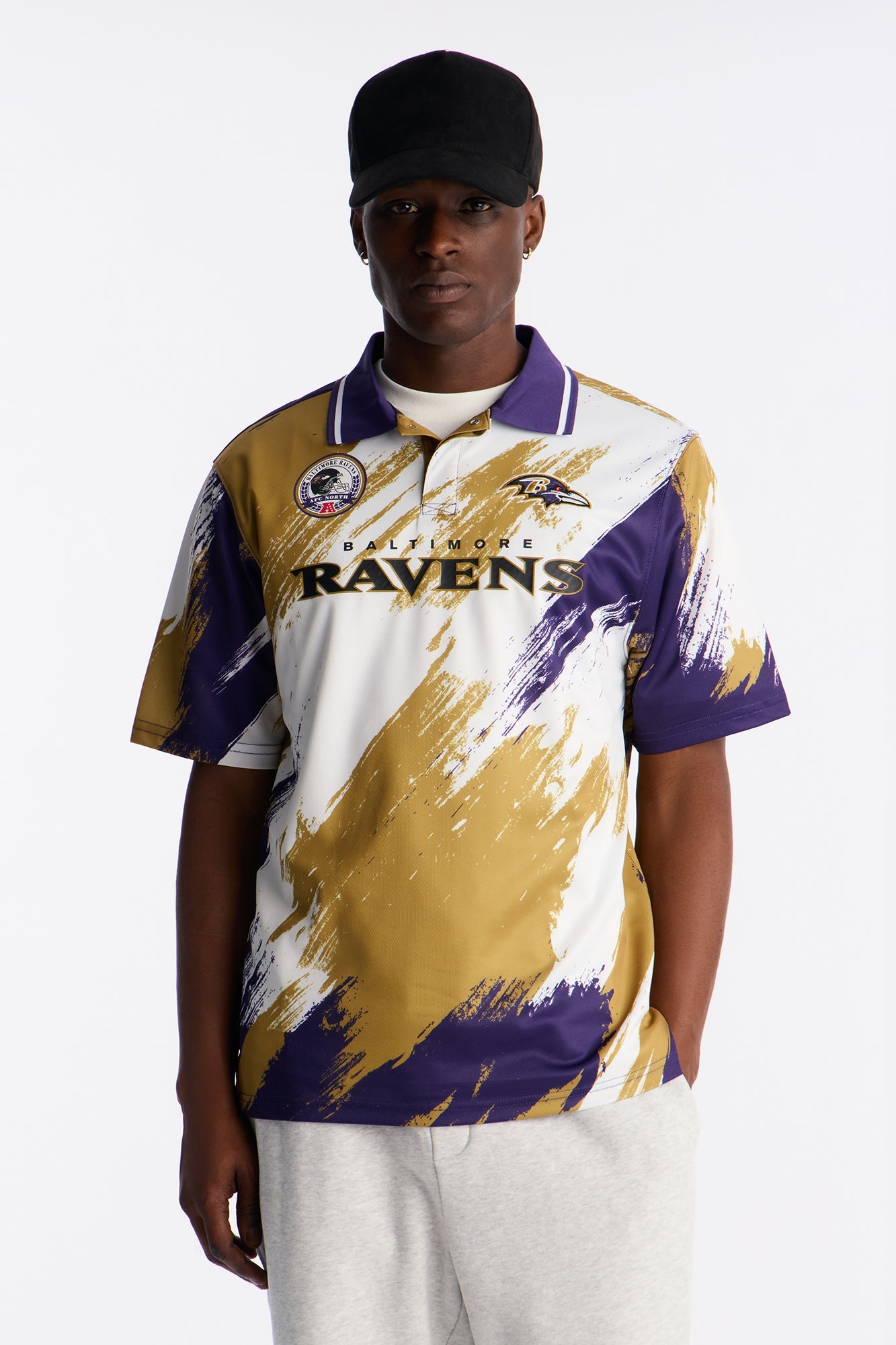 Ravens Soccer Polo - White