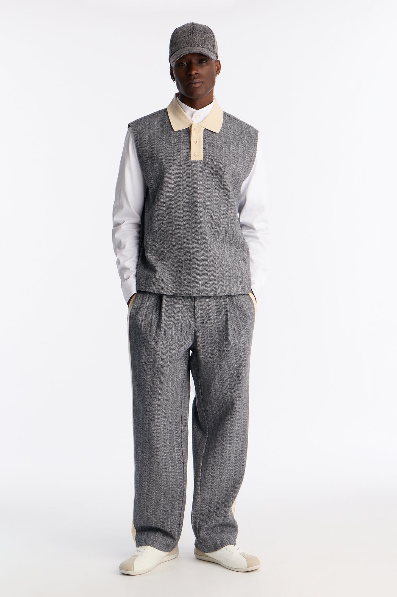 Doheny Sleeveless Polo - Grey