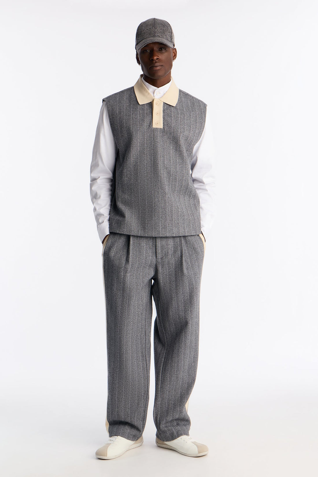 Doheny Sleeveless Polo - Grey