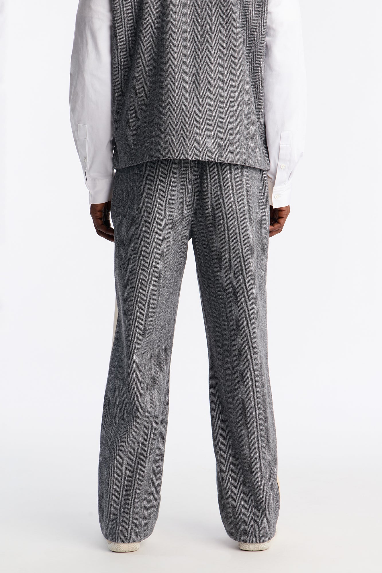 Straight Doheny Pleated Trouser - Grey