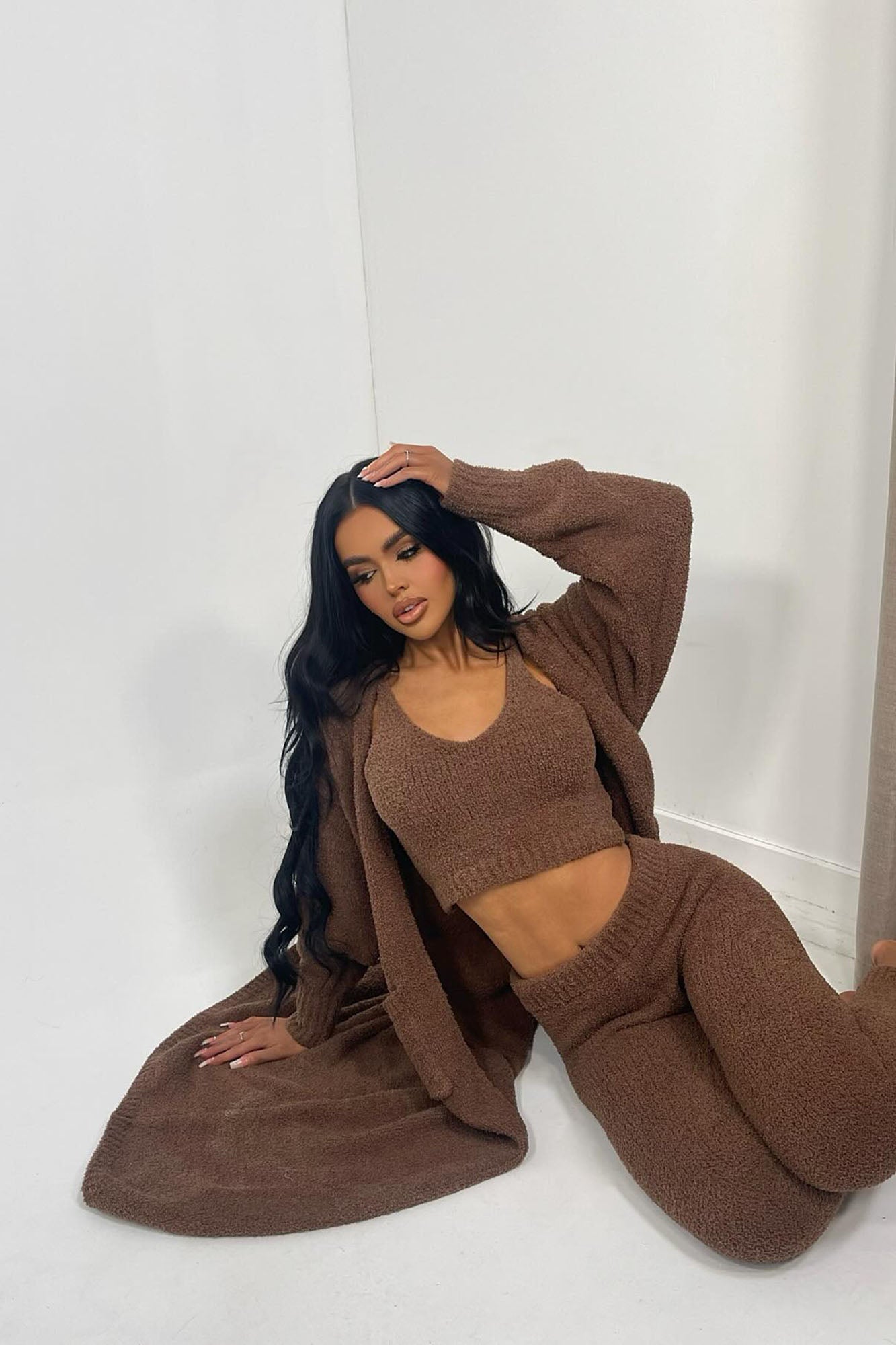 Living In It 3 Piece Legging Set - Mocha