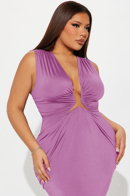 Worth Your While Maxi Dress - Lilac