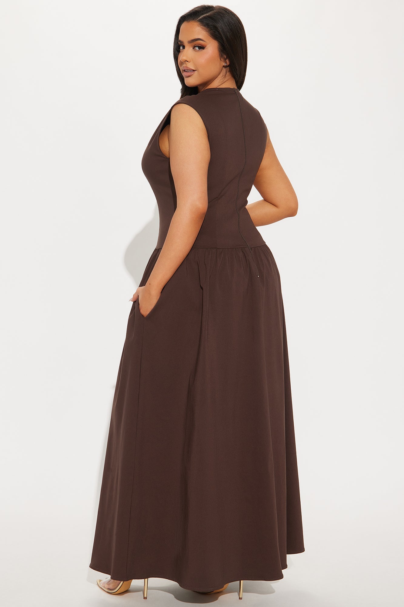 Remilia Maxi Dress - Chocolate