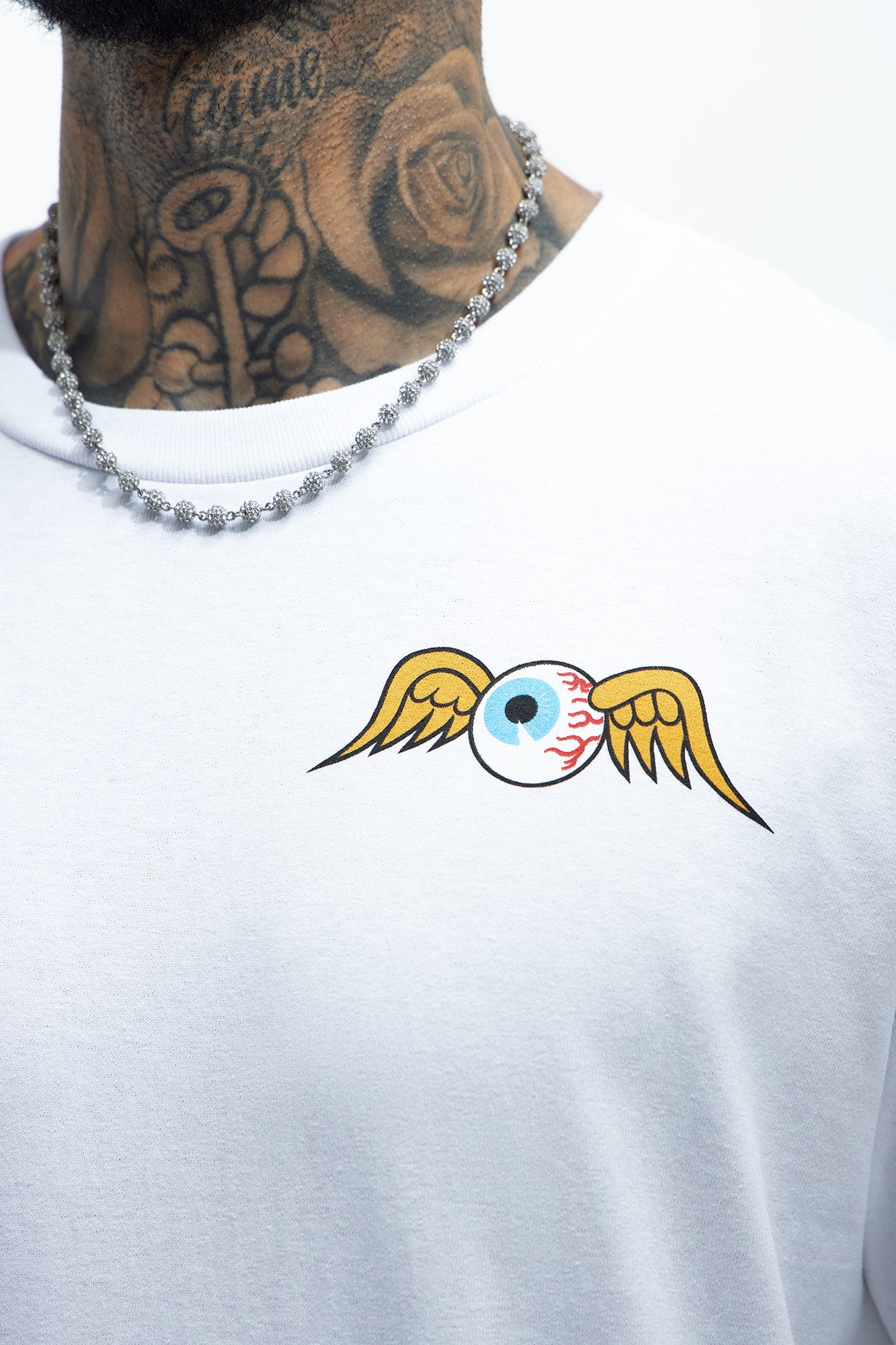Von Dutch Flying Eyeball Short Sleeve Tee - White