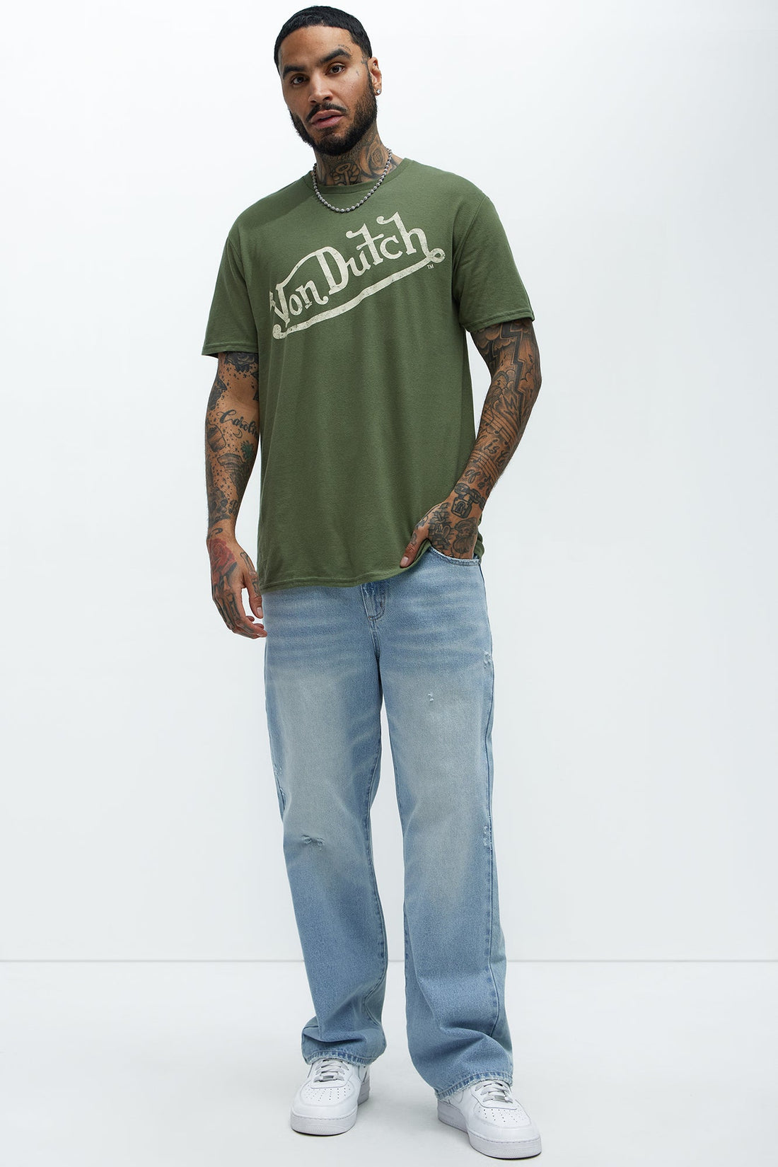 Von Dutch Vintage Short Sleeve Tee - Olive