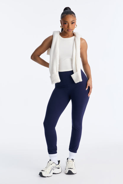 Quinn High Rise Everyday Cotton Legging 29″ - Navy