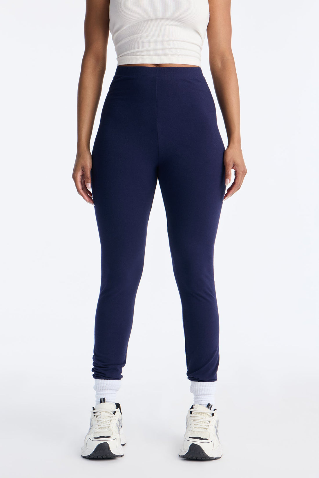 Quinn High Rise Everyday Cotton Legging 29″ - Navy