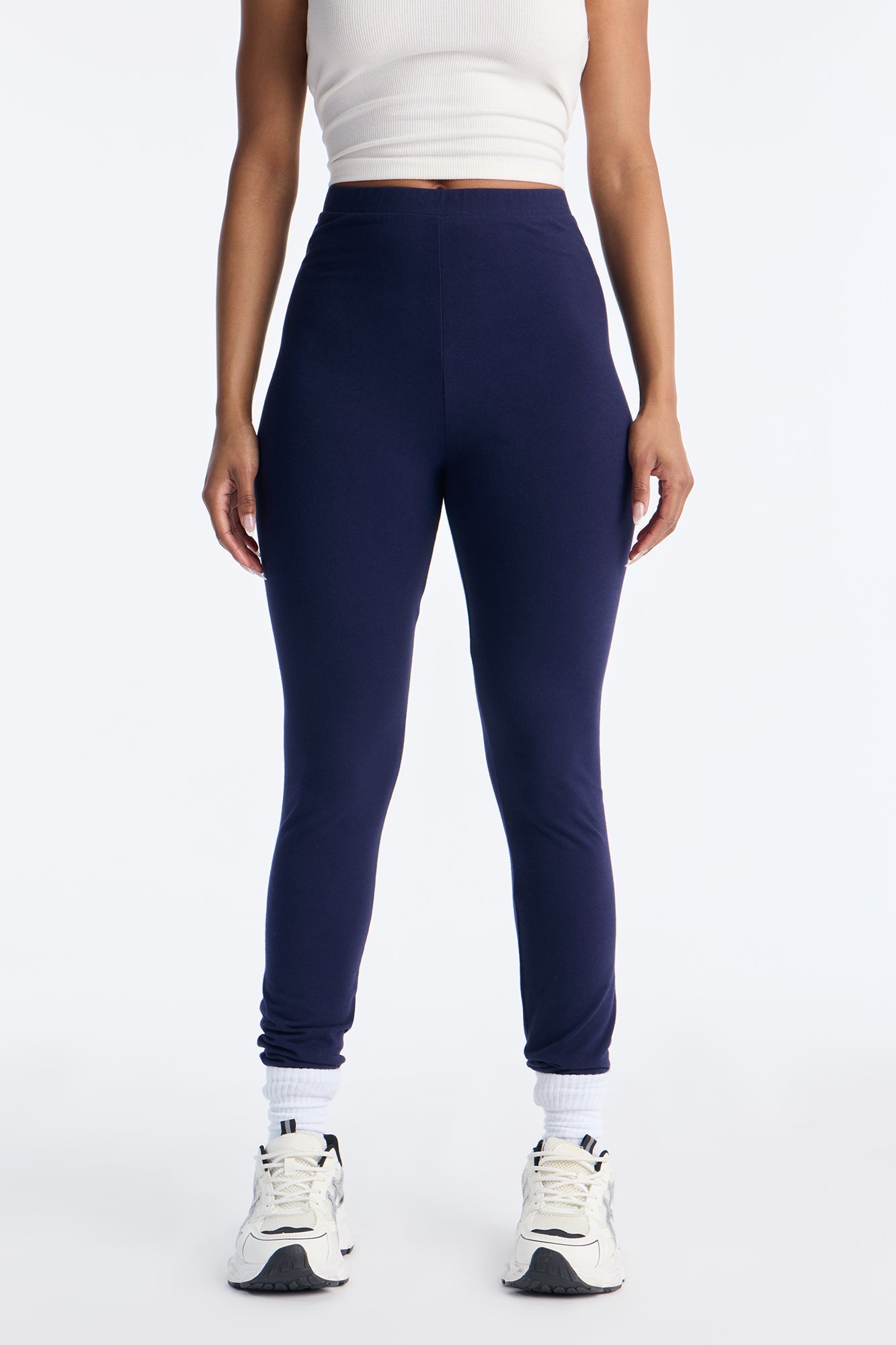 Quinn High Rise Everyday Cotton Legging 29″ - Navy
