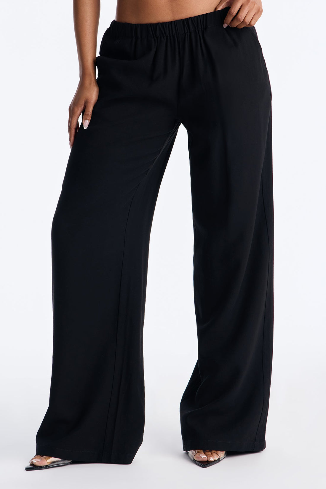 Coffee Break Straight Leg Pant 33″ - Black