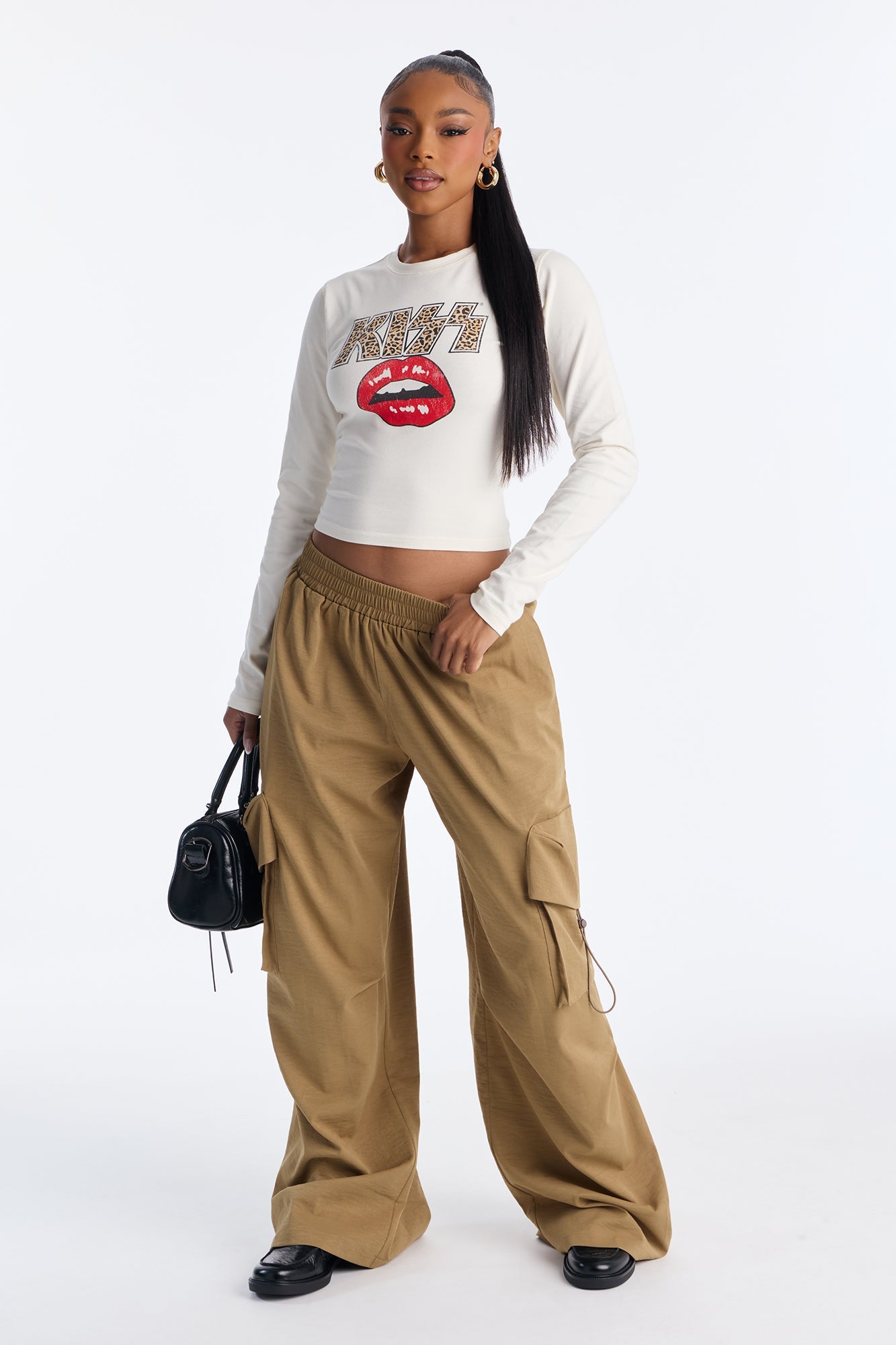 Coffee Break Wide Leg Pant 32″ - Olive