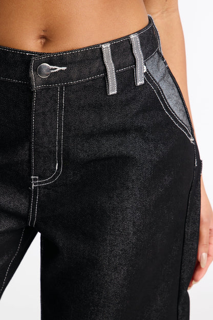 Wessex Denim Jorts - Black