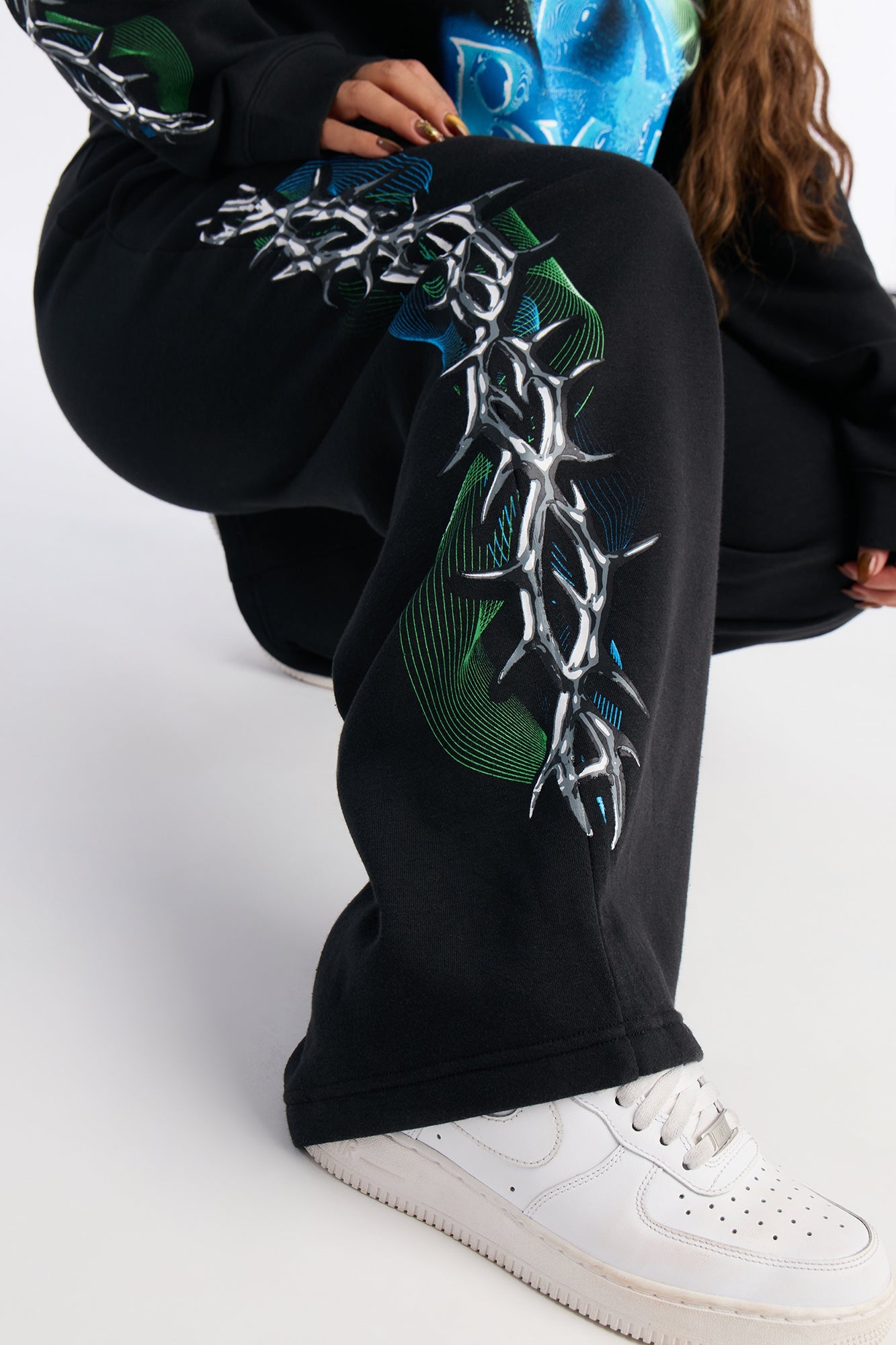 Bratz Collection Wide Leg Fleece Pant - Black