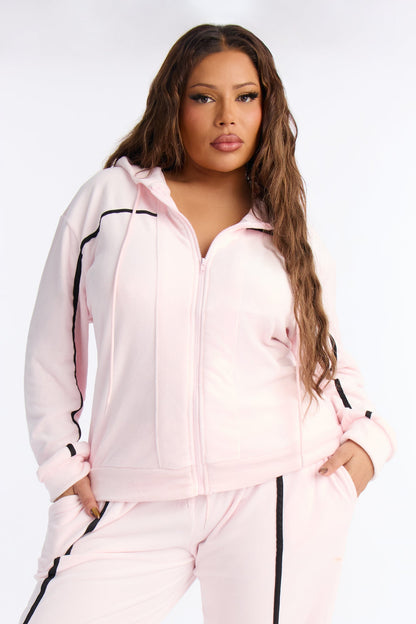 Basic Baddie Jogger Pant Set - Pink