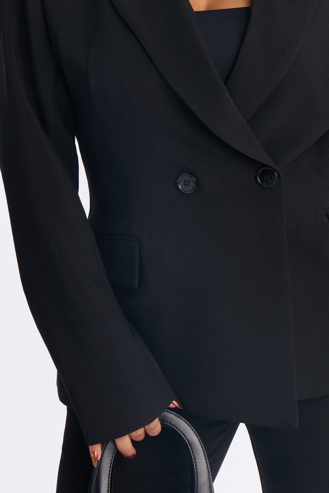 Jessica Double Breasted Blazer - Black