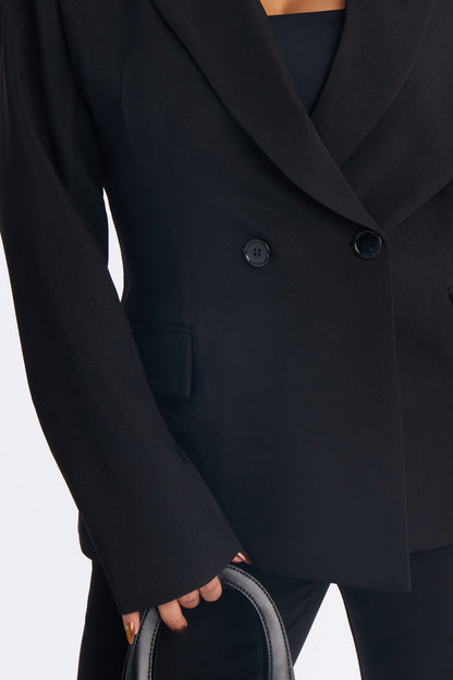 Jessica Double Breasted Blazer - Black