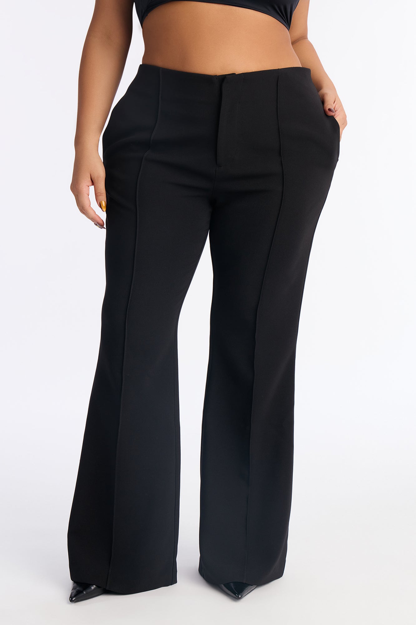 Jessica Flare Trouser Pant 32″ - Black