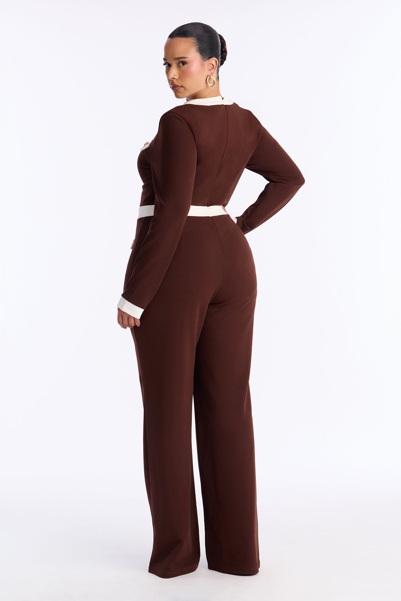 Executive Decisions Jumpsuit - Chocolate