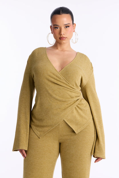 Bailey Flare Leg Pant Set - Green