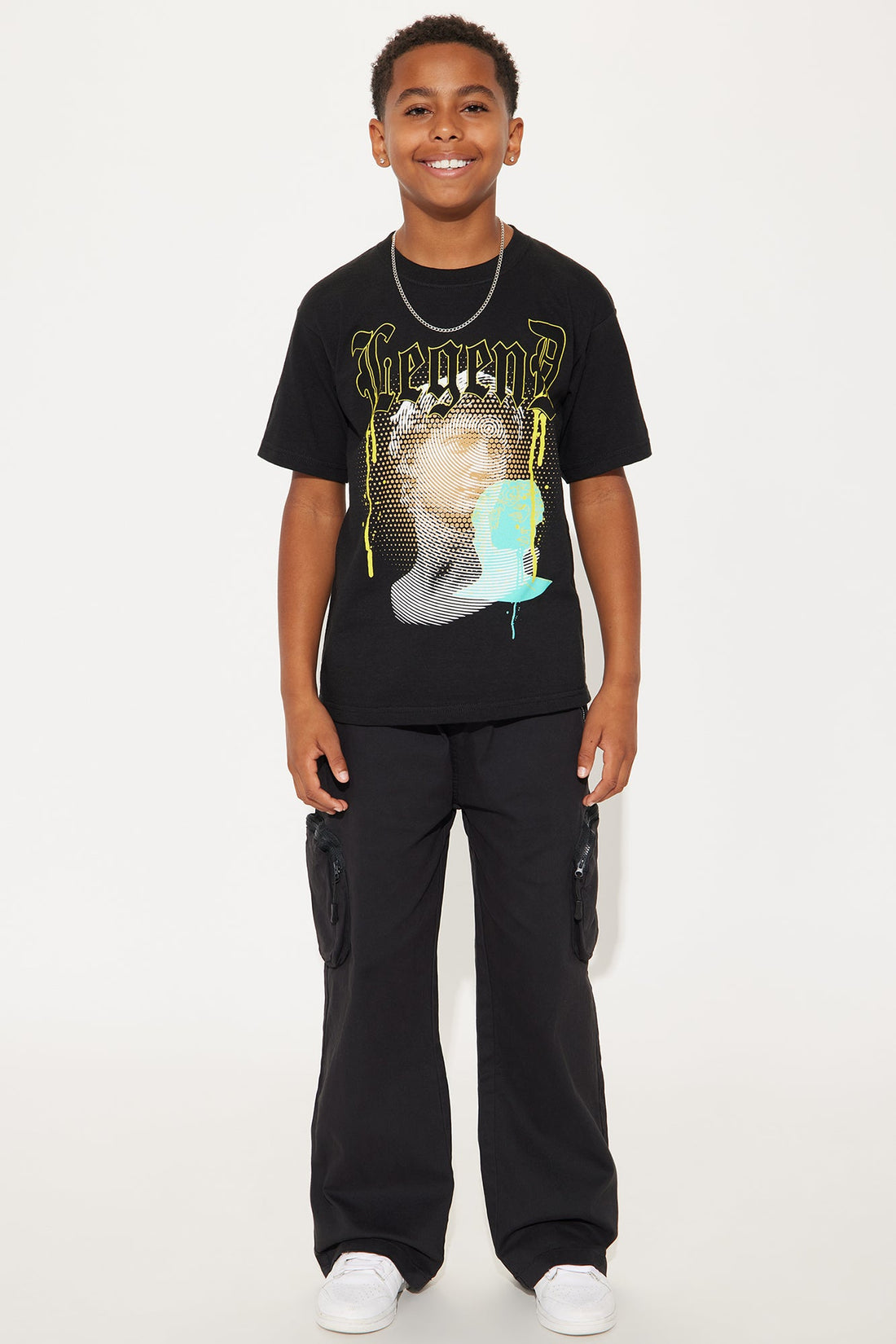 Mini Cody Cargo Twill Pant - Black