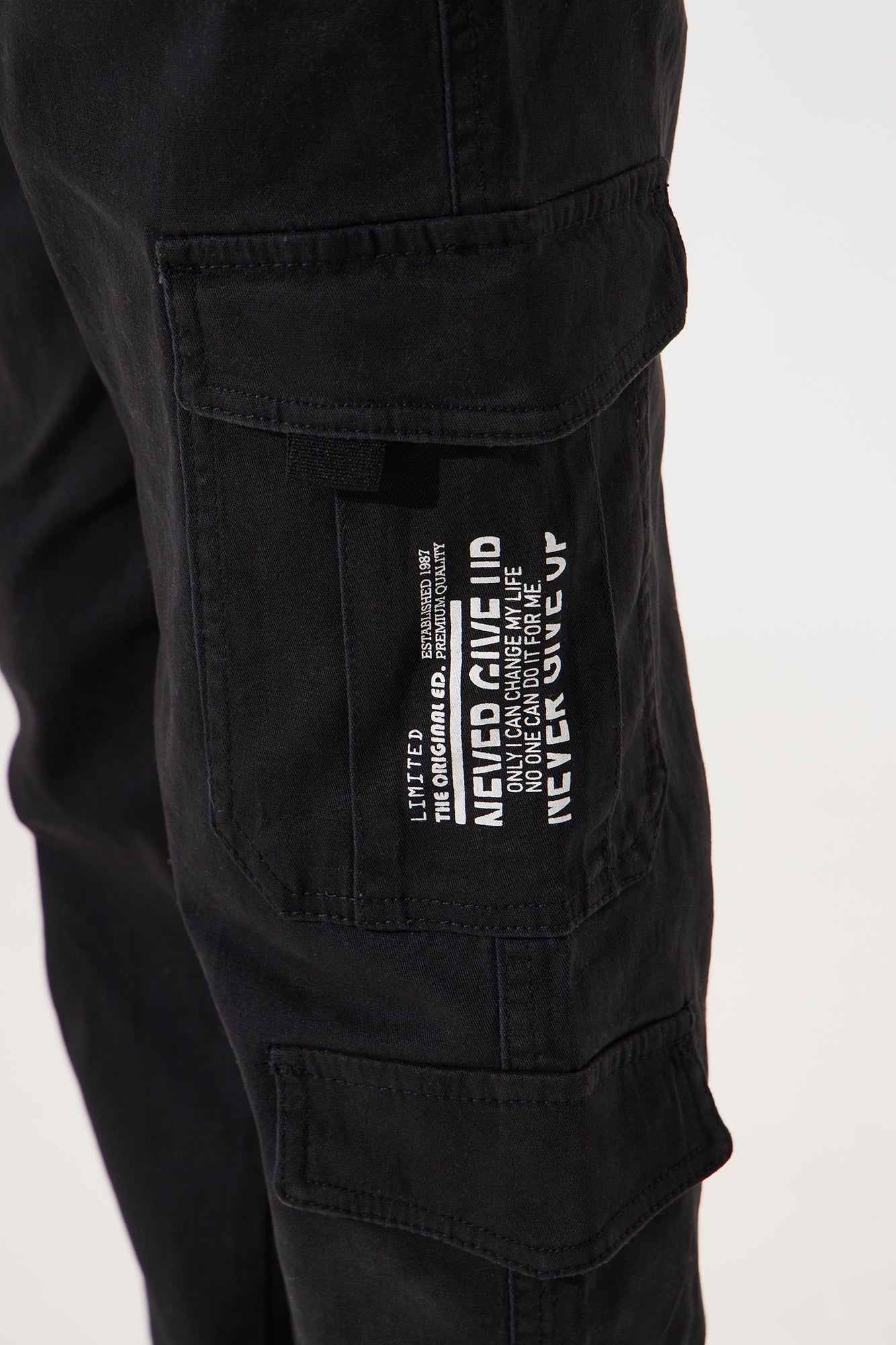 Mini Jordan Cargo Jogger Twill Pant - Black