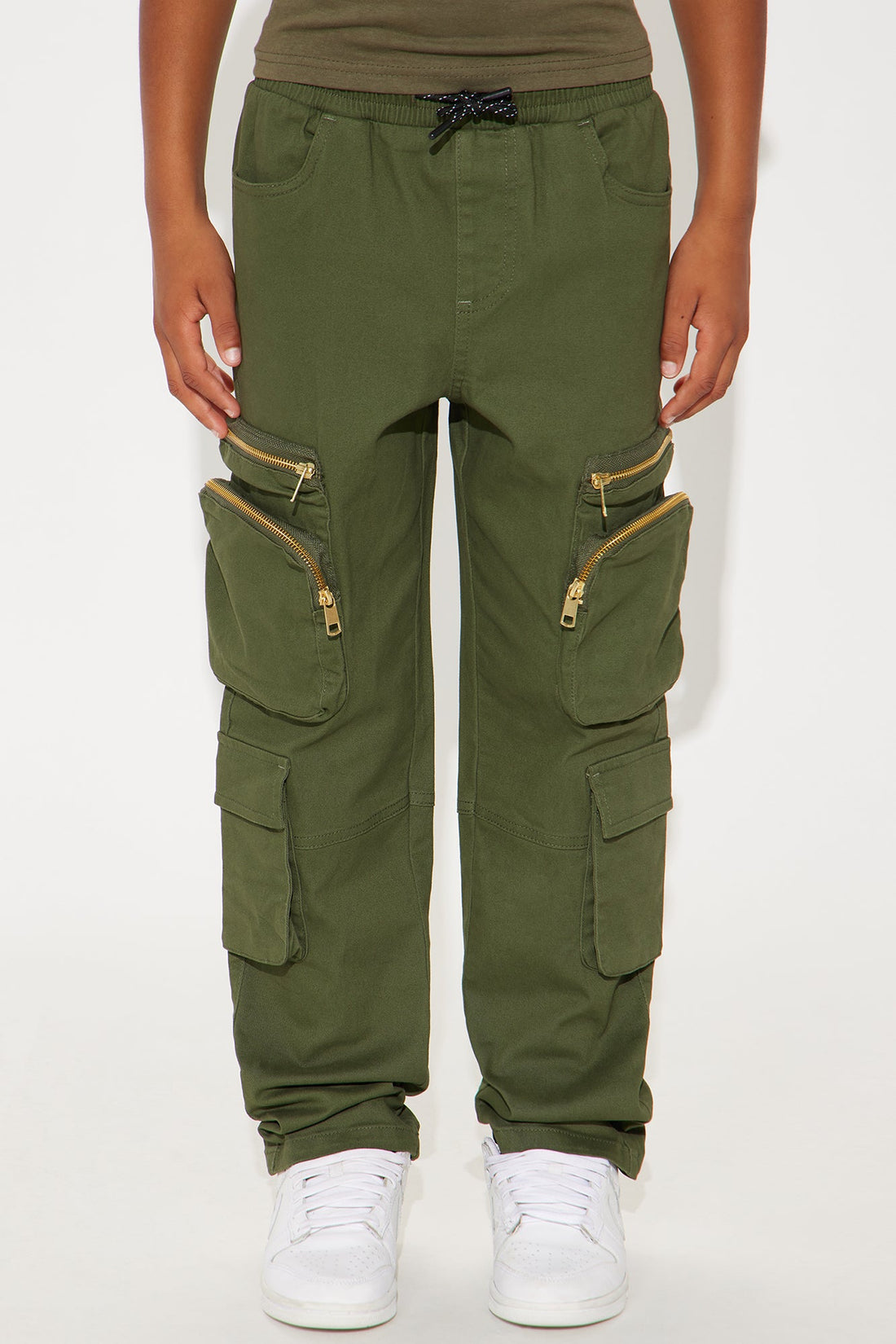 Mini Strong &amp; Tough Cargo Twill Pant - Olive