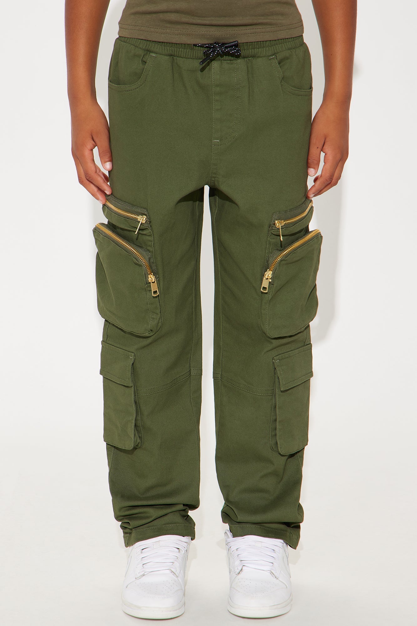 Mini Strong &amp; Tough Cargo Twill Pant - Olive