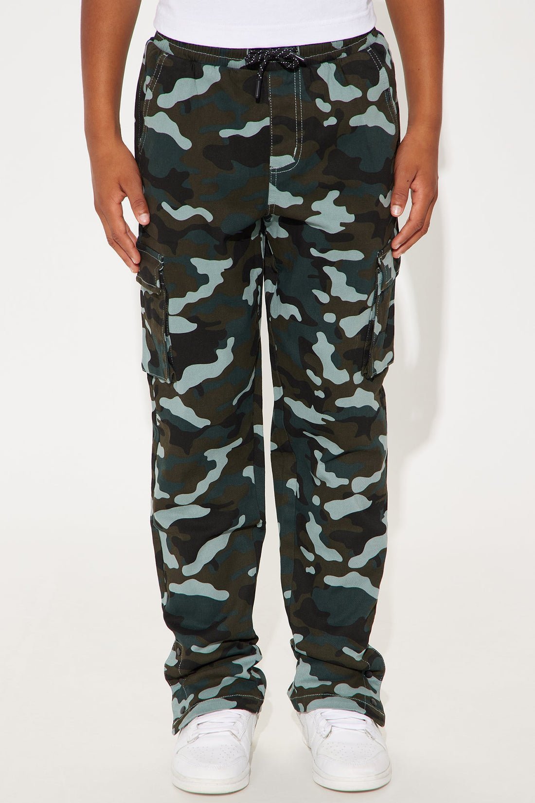 Mini Next Level Camo Print Cargo Twill Pant - Camouflage