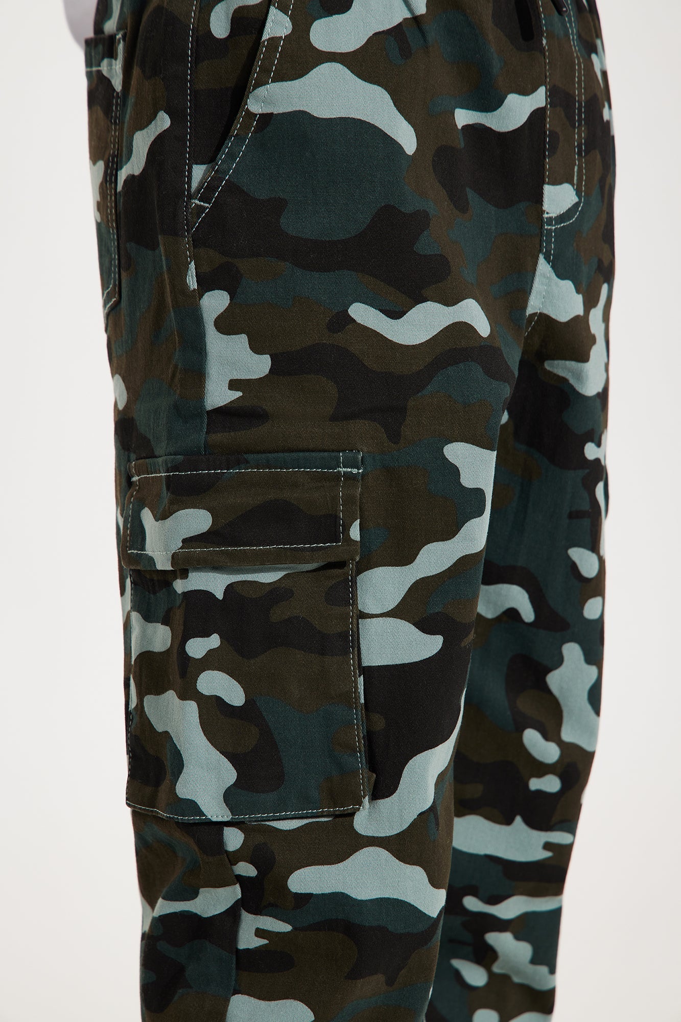 Mini Next Level Camo Print Cargo Twill Pant - Camouflage