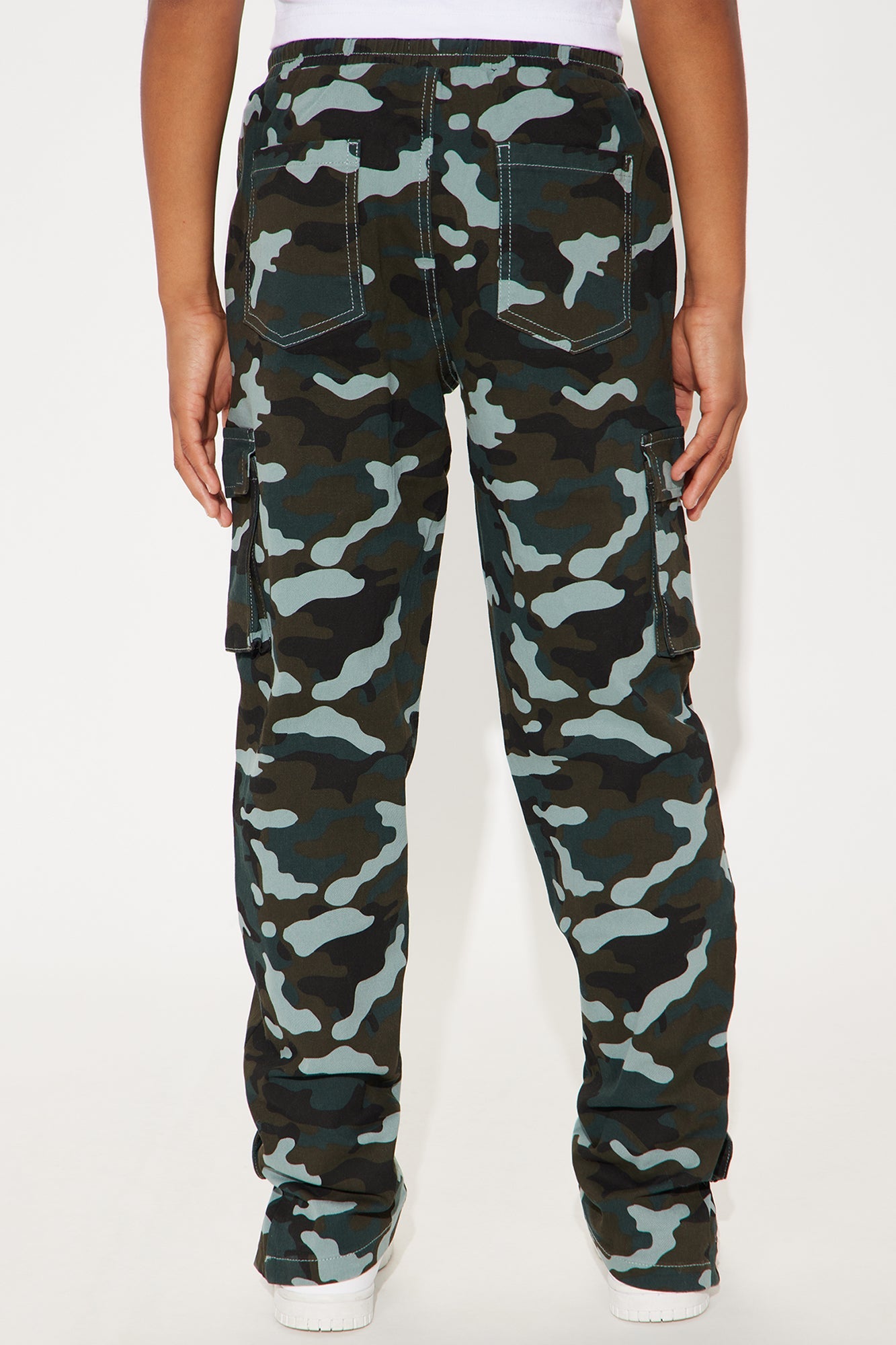 Mini Next Level Camo Print Cargo Twill Pant - Camouflage
