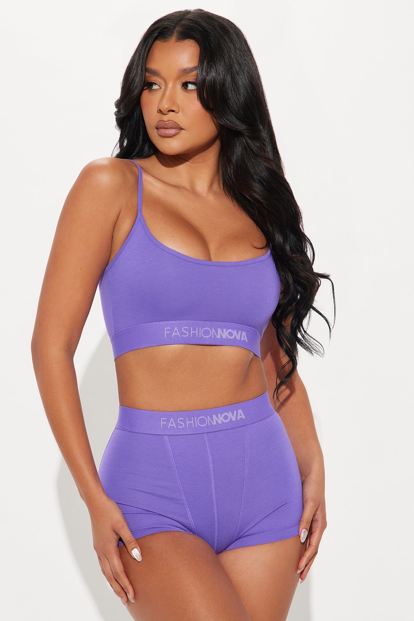 FN Mood Cami And Boxer Set - Purple