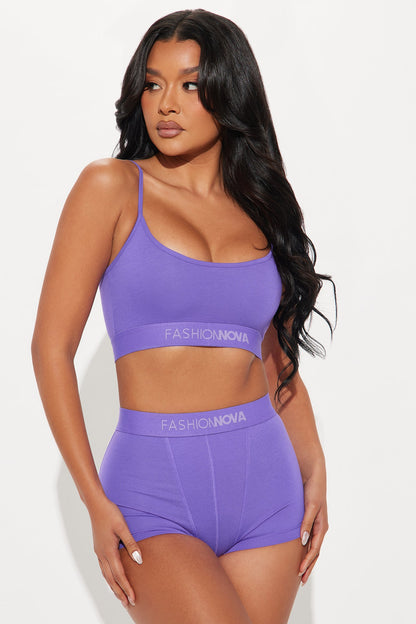 FN Mood Cami And Boxer Set - Purple