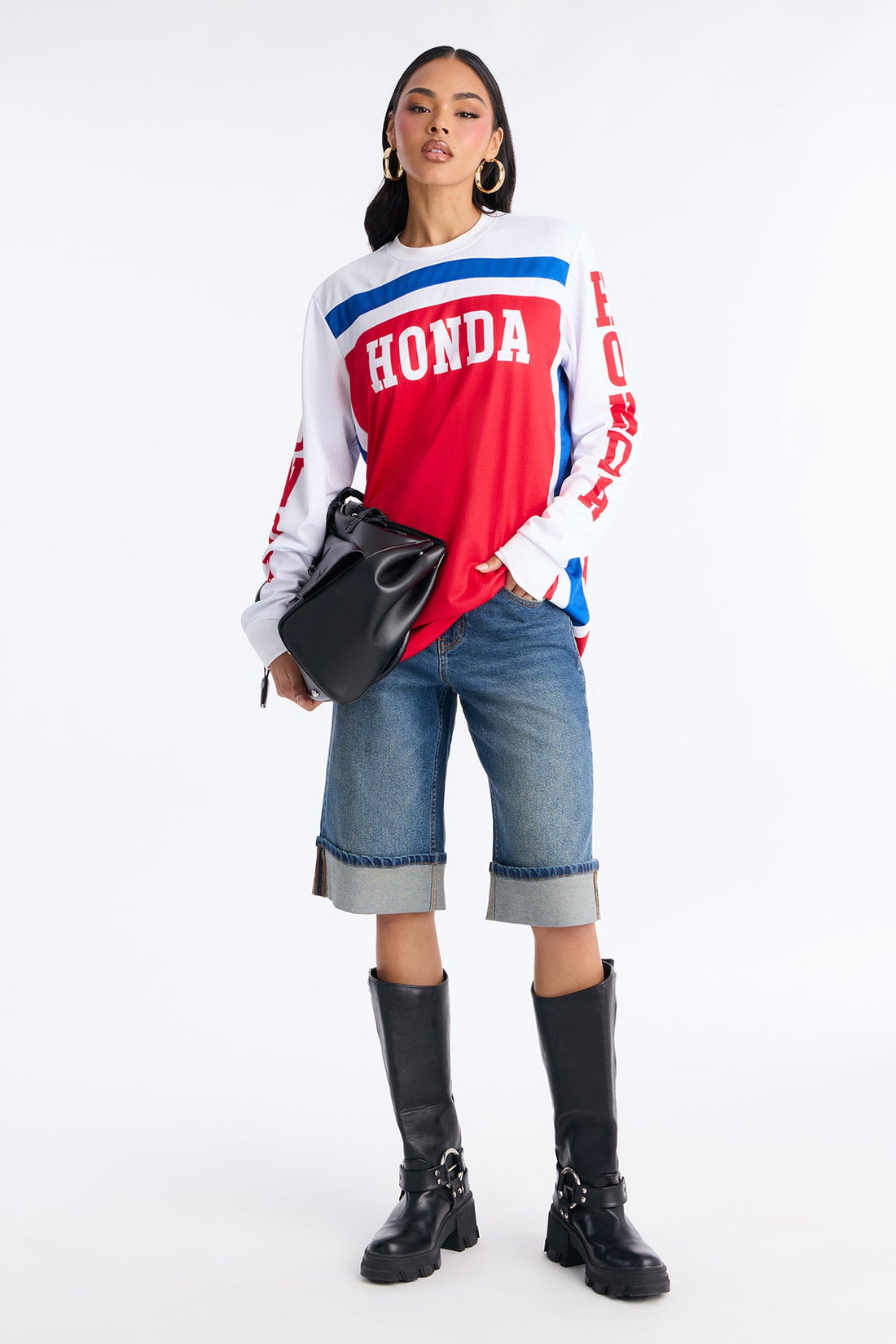 On Deck Cuffed Denim Jorts - Vintage Wash