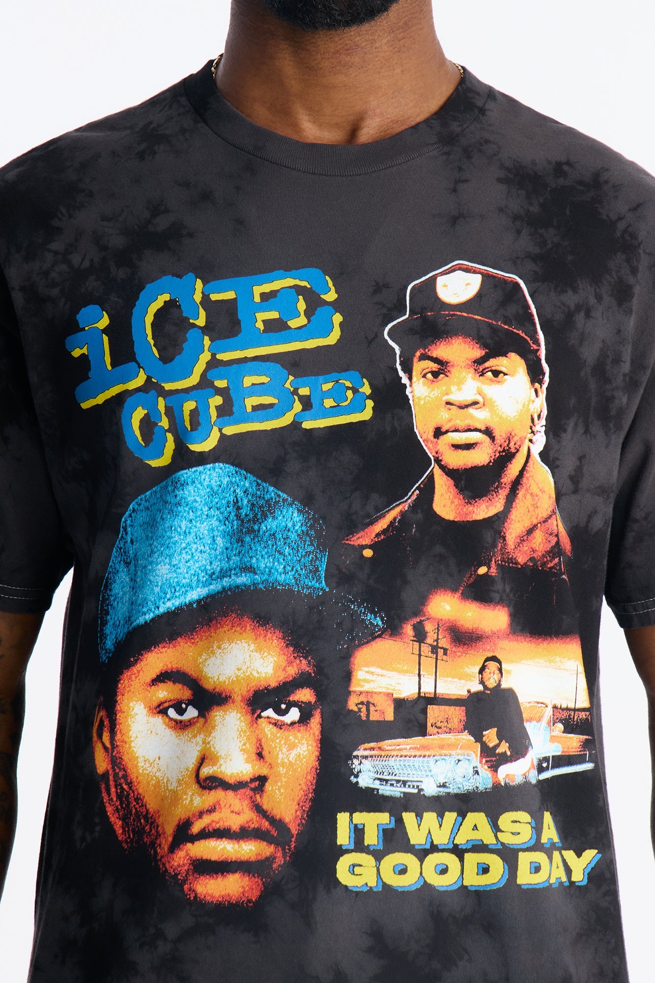 Ice Cube Outlaw Most Wanted Short Sleeve Tee - Black Wash