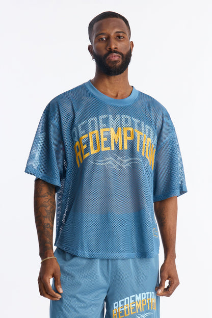 Redemption Legacy Mesh Crewneck - Blue
