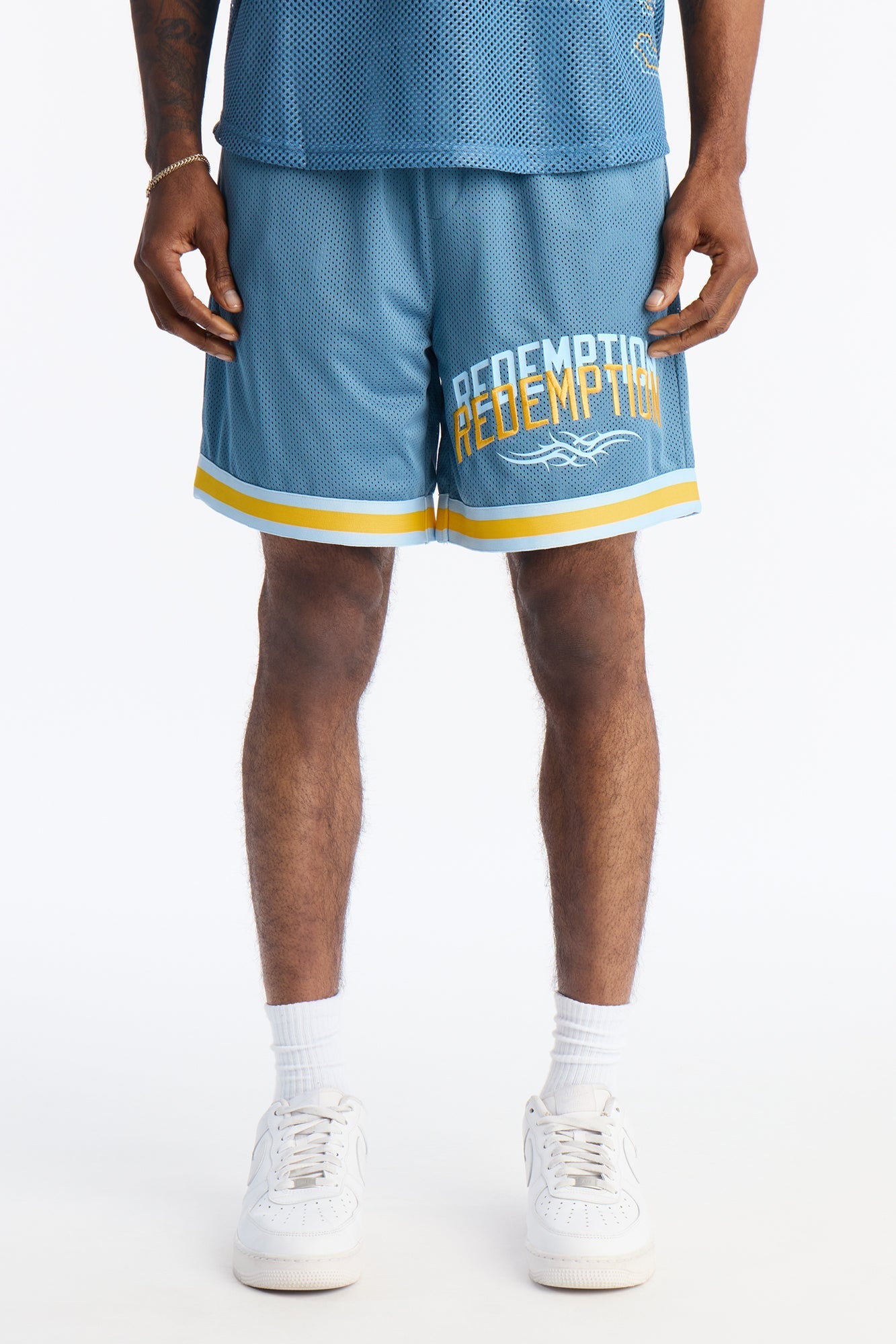 Redemption Legacy Mesh Short - Blue/combo