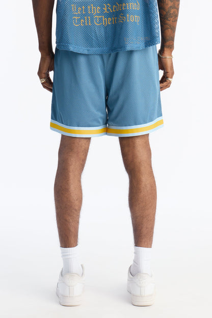 Redemption Legacy Mesh Short - Blue/combo