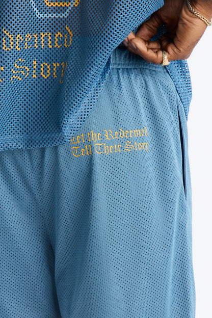 Redemption Legacy Mesh Short - Blue/combo