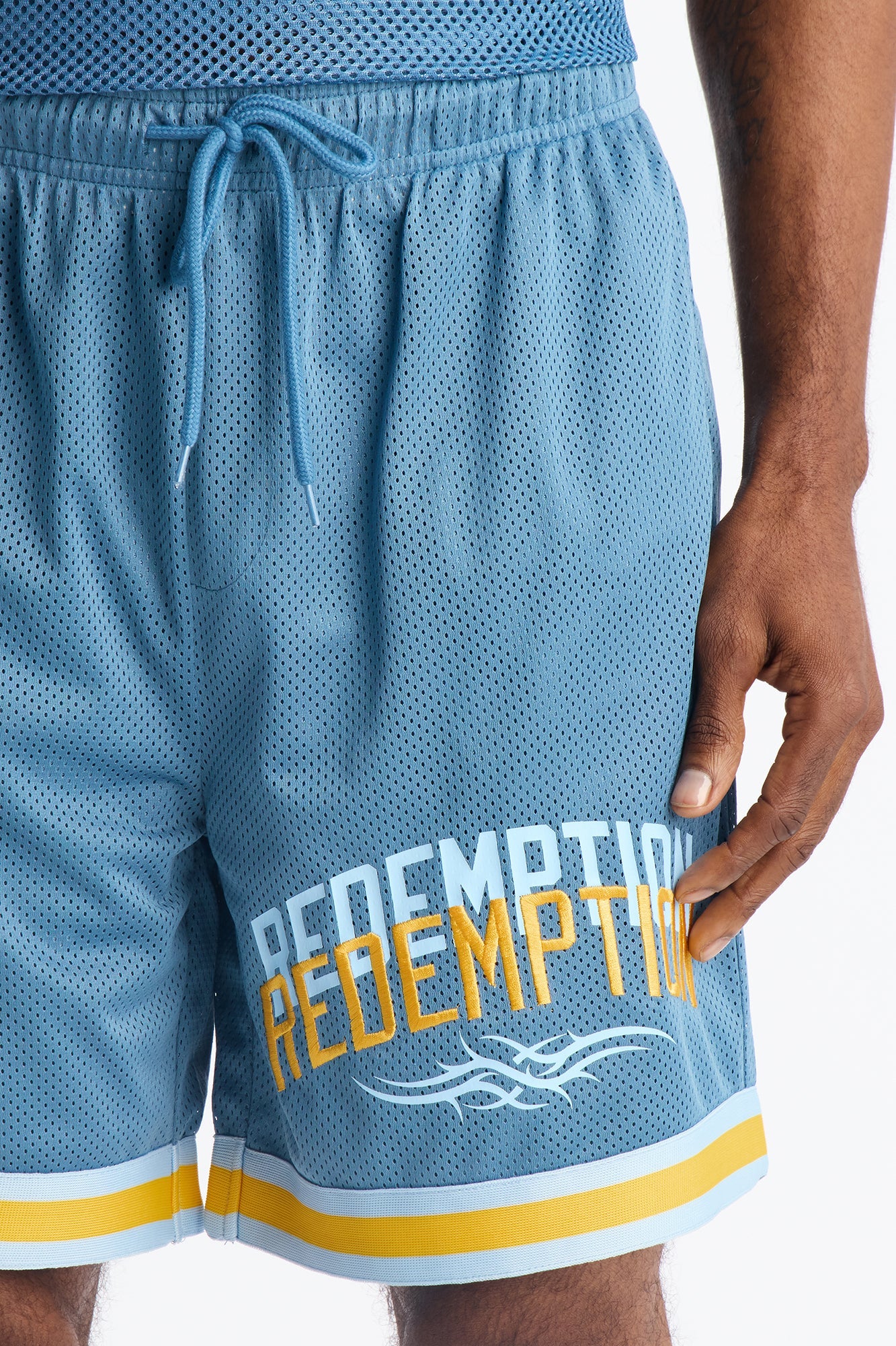 Redemption Legacy Mesh Short - Blue/combo