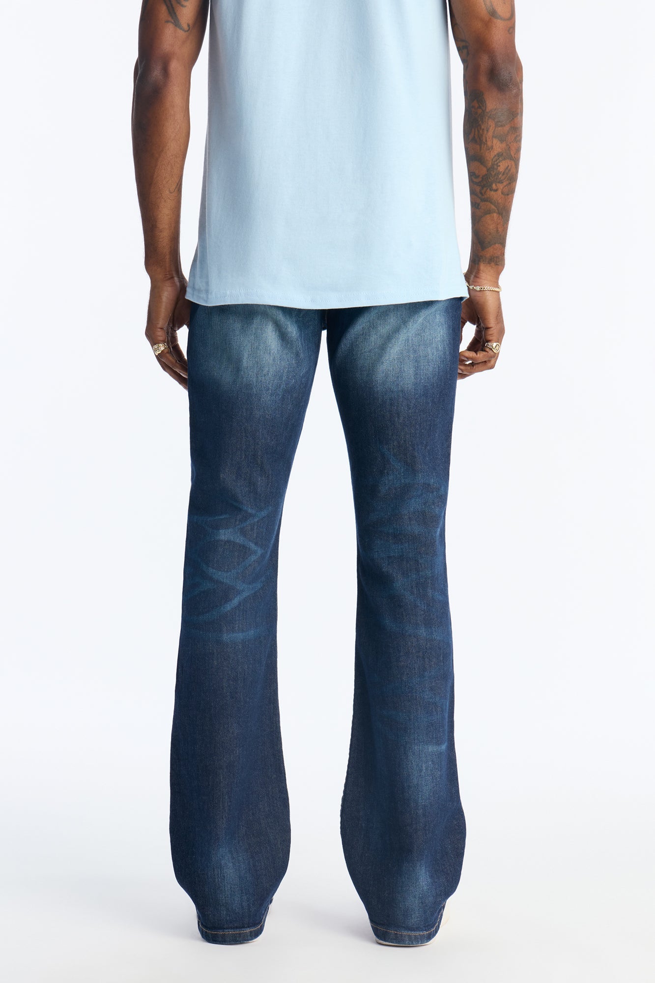 Stacked Skinny Flare Wasco Jean - Dark Wash