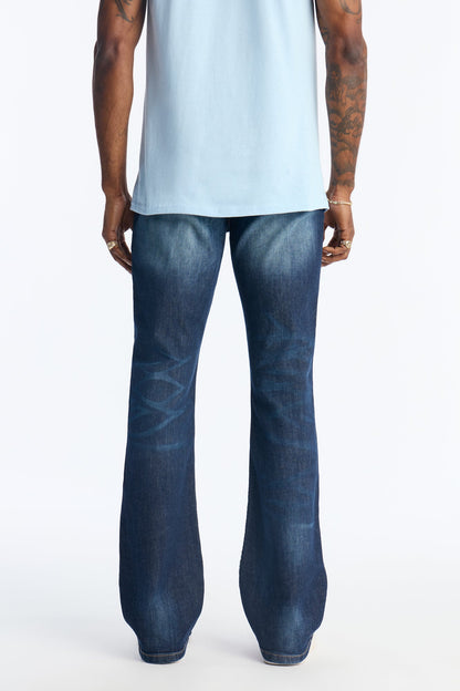 Stacked Skinny Flare Wasco Jean - Dark Wash