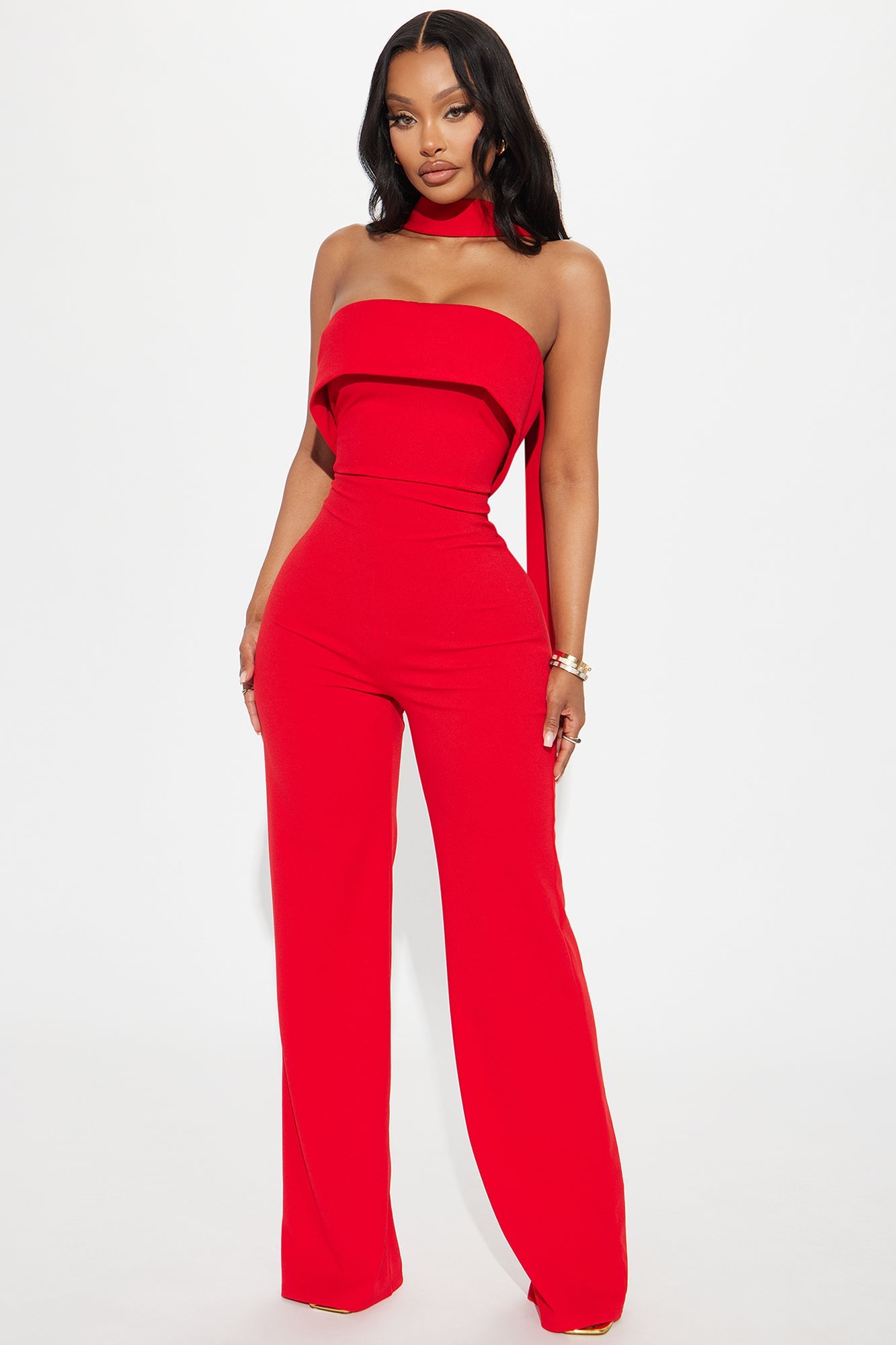 Red Carpet Jumpsuit - Red