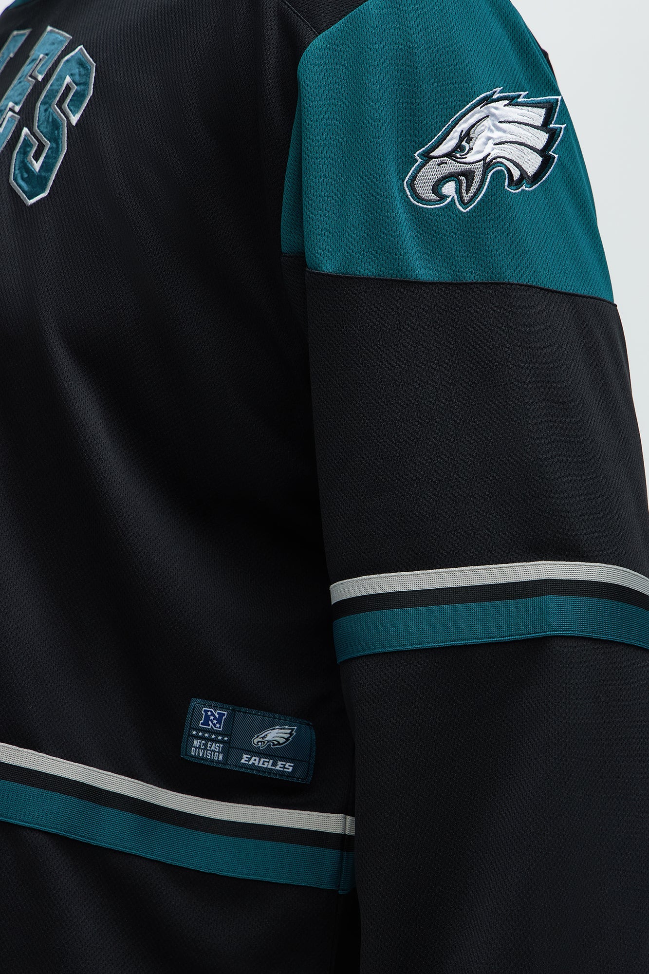 Eagles Hat Trick Hockey Top - Black/Green