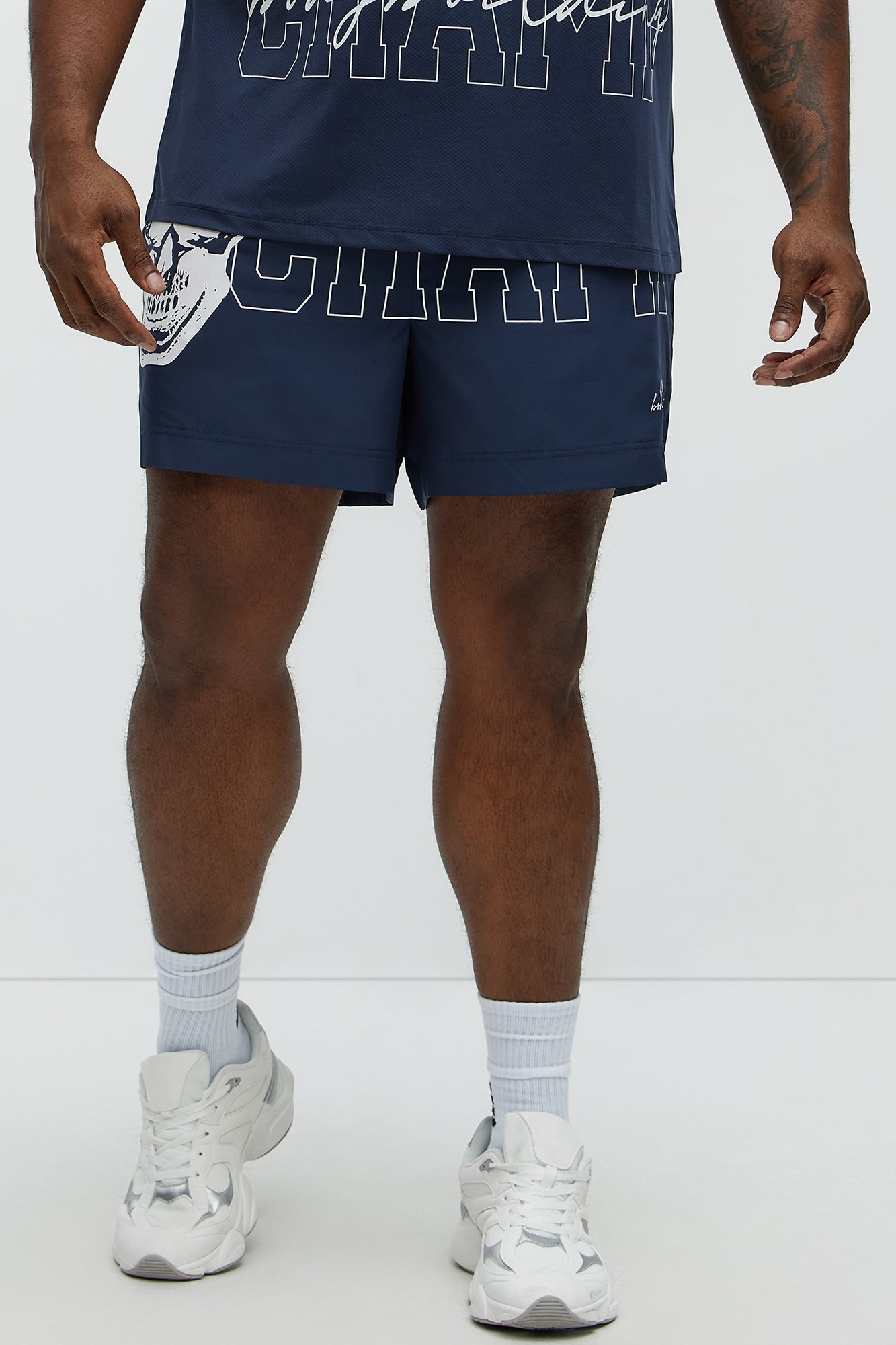 NY Champ Active Mid Short - Navy