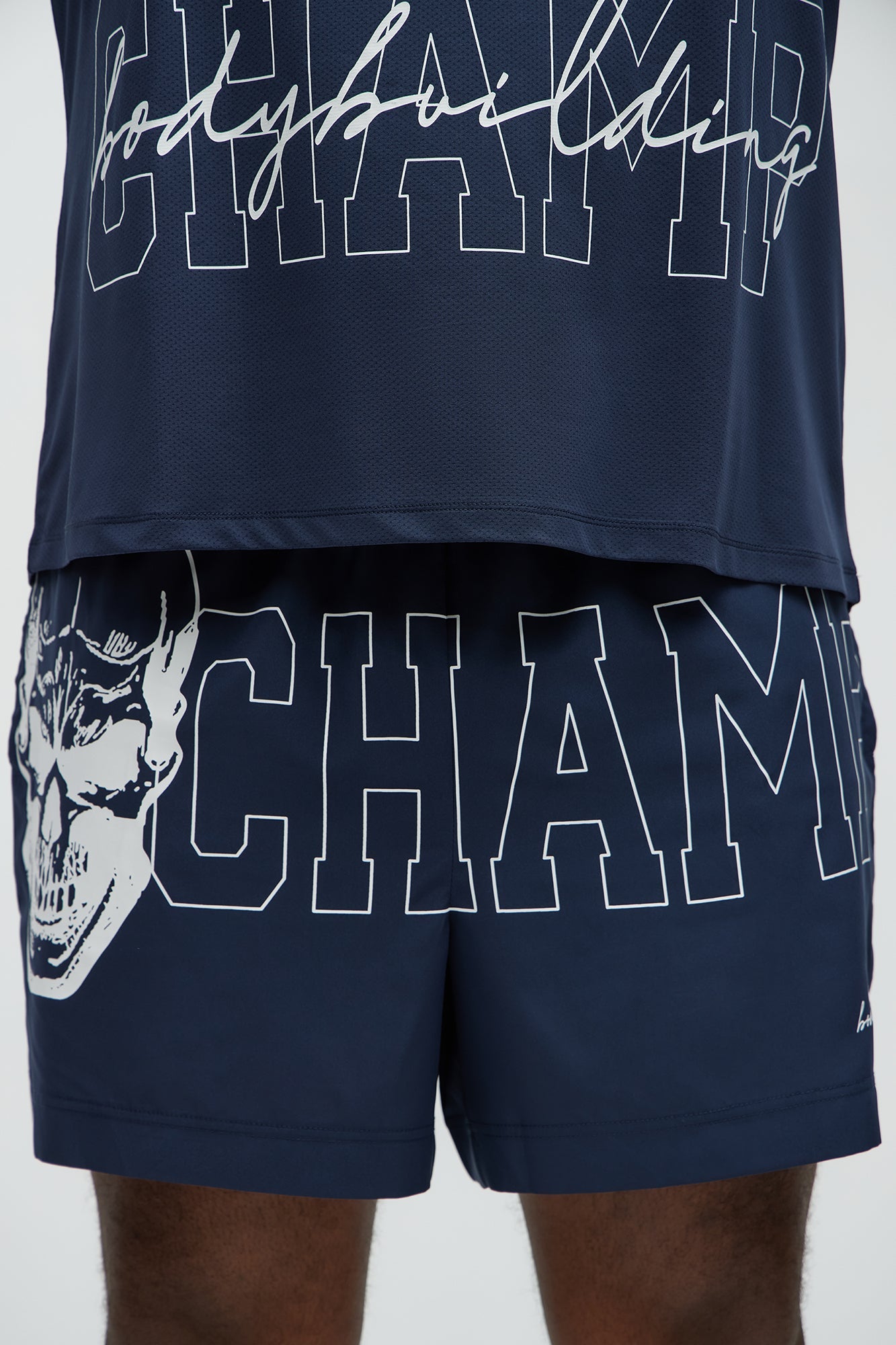 NY Champ Active Mid Short - Navy